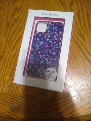 Vera Bradley Phone Case IPhone XR 11 Snap On Open Box Stars Flowers VB Navy  • $4