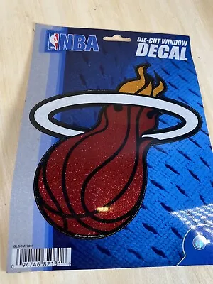 Miami Heat NBA Basketball Glitter Die-Cut Window Decal New In Packaging Licensed • $12.99