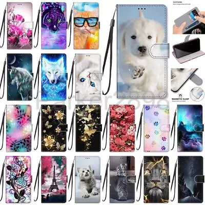 $14.29 • Buy For OPPO A57 A15 A53 A9 A54 A55 A74 A72 Find X5 Pattern Leather Wallet Flip Case