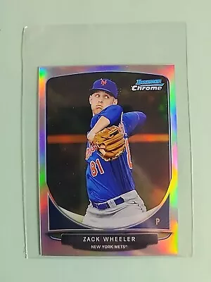 ZACK WHEELER 2013 Bowman Chrome Cream Of Crop Mini REFRACTOR CC-NYM2 Phillies • $4