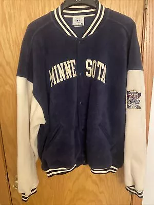 Minnesota Twins Vintage Letterman Style Button Up MLB Jacket (NWT!) (Size 2XL) • $60