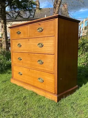 Antique Edwardian Chest Of 5 Drawers Working Locks And Keys • £480