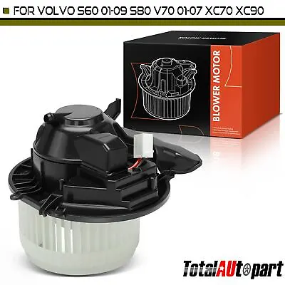 HVAC Blower Heater Motor W/ Fan Cage For Volvo S60 S80 V70 XC70 XC90 313203937 • $45.99