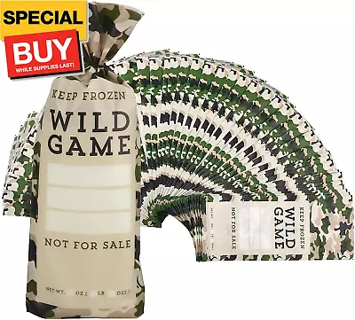 [120 Pack] 1Lb Wild Game Bags For Freezer Storage - Meat Bags For Your Ground Me • $20.99