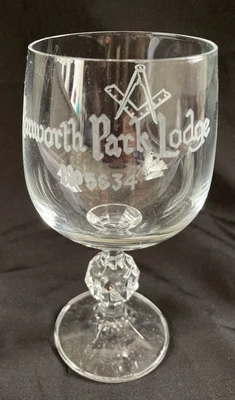 £10 • Buy Engraved Masonic  Glass