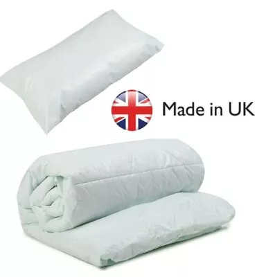 Luxury Cot Bed Duvet Quilt Pillow Baby Toddler Junior Anti-allergy All Seasons • £6.99