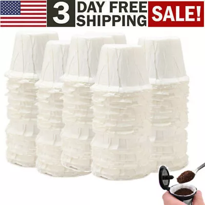 Disposable Coffee Paper Filters 100-500pcs K Cup For Keurig Brewers Single Serve • $13.07