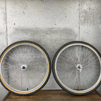 Vintage Araya RM-20 Wheel Set 26  Shimano High Flange Miyata Tire Deerhead RM20 • $399.99