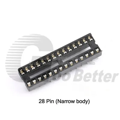 DIL / DIP SIP IC Sockets Adaptor Solder Type 6 8 14 16 18 20 24 28 32 40 Pin • £1.43