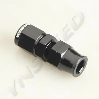 6AN AN-6 AN6 Straight Female To 3/8  Fuel Hose Line Tube Fitting Adapter Black • $5.99