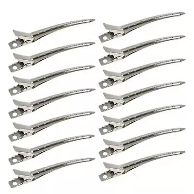 Hairdressing Pin Curl Setting Clips Single Hole Duckbill Hair Sectioning Clips • £7.99
