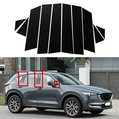 Fit For Mazda CX-5 2017-2022 Black Window Pillar Posts Door Decal Window Cover • $10.25