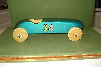 VINTAGE PINE BOX DERBY BOY SCOUTS RACING CAR WOOD TOY SOAP BOX 1950's 10  • $50