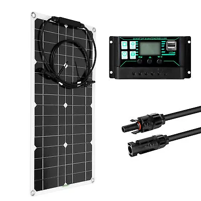 £18.89 • Buy 300W Solar Panel Kit 12V Battery Charger 30A Controller Caravan RV Boat Camping