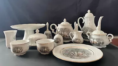 Collectable 13 Piece Coffee & Tea Set. Avon Crown Bavaria Porcelain.  • $10