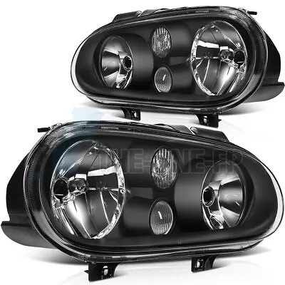 $82.49 • Buy For 1999-2006 Volkswagen Golf Headlights Assembly Driver And Passenger Sides Set