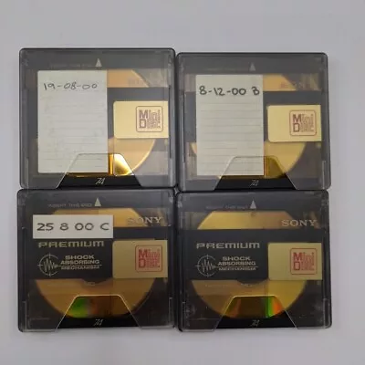 4x Sony Premium Gold MDW74 Blank Mini Disc Minidiscs MD 74 A3 • £15.99