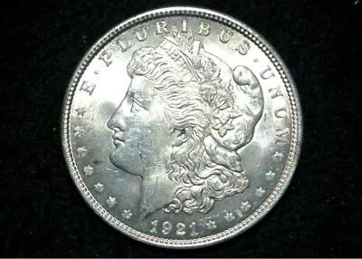 1921-p Morgan Silver Dollar ** CHOICE BU UNC ** FREE SHIPPING ** Lot #9 • $43.98