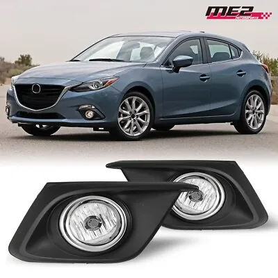 For 2014-2016 Mazda 3 Factory Driving Bumper Fog Lights Wiring Kit Clear Lens • $58.99