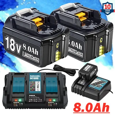 For Makita 18V 3/6/6Ah LXT Lithium-Ion BL1830 BL1850 BL1860 Tool Battery&Charger • $31.34