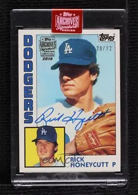 2019 Topps /82 Rick Honeycutt (1984 Topps) #84T-222 Manufacturer Buyback Auto • $30.15