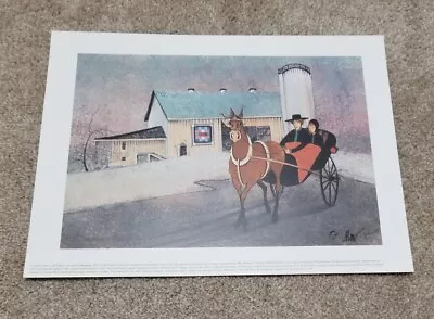 P. Buckley Moss  Quilt Barn  Signed Art Print Number 1445/2500 - Amish - Rare • $24.95