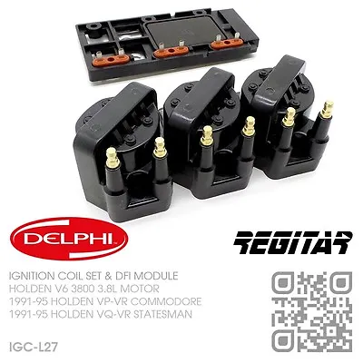 Delphi Ignition Coils & Regitar Dfi Module V6 3800 3.8l [holden Vq-vr Statesman] • $282.50