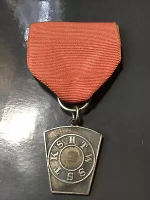 Antique Masonic Award Ribbon Pin “tkshtwss” Sterling Silver “rare” • $49.99