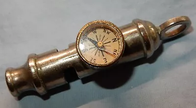 FINE VINTAGE COMPASS WHISTLE - THE EMCA - 70 Mm • $6.22