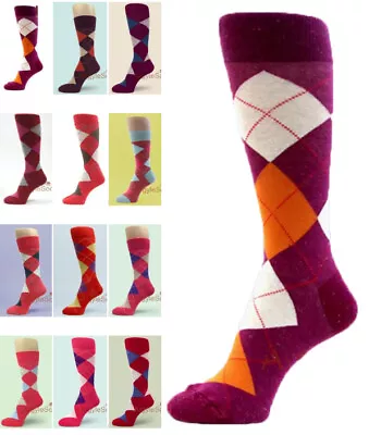 MAROON/BURGUNDY/RED Men's Groomsmen Argyle Dress Socks-non-brand FREE-SHIPPING • $9