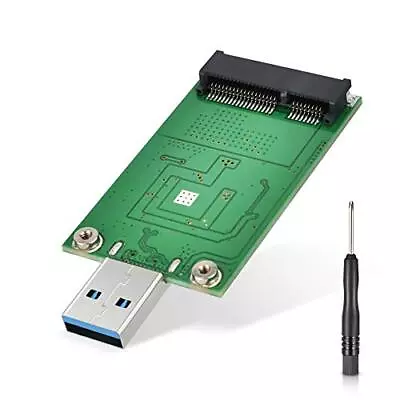 MSATA Adapter MSATA To USB 3.0 Adapter USB MSATA SSD Reader 50mm Mini SATA... • $20.61