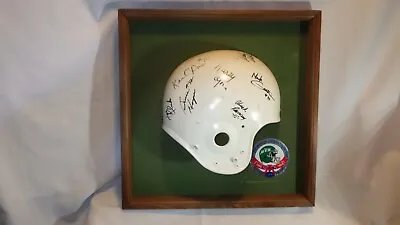 VTG Half Football Helmet 1984 Jets Autographs Lyons O'Brien Klecko Walter ++ • $49.99