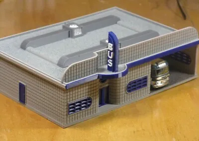 Bus Station HO Or N Scale Building Scenery White & Paintable! • $19.95