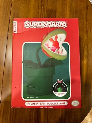 Paladone Nintendo Super Mario 12 Inch Piranha Plant Posable Lamp • $34.95
