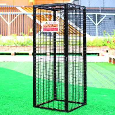 £225.55 • Buy Galvanised Cage Collapsible Gas Bottle Cylinder Storage Mesh Black 180cm Height
