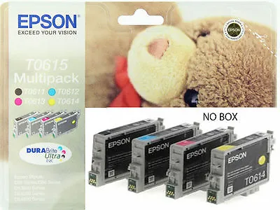 Epson Original T0615 Black And Colour Multipack Ink Cartridges For D68 DX3800 BN • £17.79