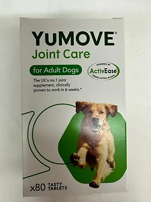 Lintbells Yumove Adult Dog Joint Care Supplement For More Active Dogs - 80 Pack • £13.99
