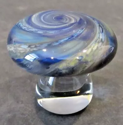 Handmade Boomwire Glass Mini Mushroom Paperweight Lampwork Sculpture- 1  X 1.25  • $18