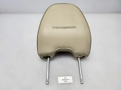 ✅ 12-15 OEM Volvo S80 Driver Front Seat Headrest Beige Leather Inscription • $69.76