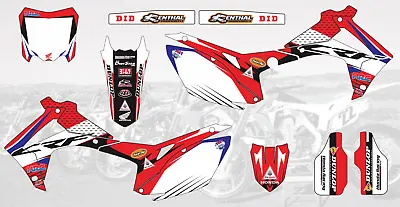 Am 267 Graphics Decals Stickers For Honda Crf250 R 2014-2017 Crf450 R 2013-2016 • $150.06