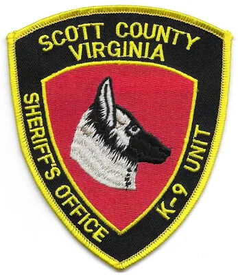 Scott County VIRGINIA VA Police Sheriff Patch Canine K9 German Shepherd • $5