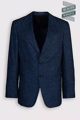 RRP€1990 ZEGNA Tweed Blazer Jacket IT48 US38 M Silk Cashmere Alpaca & Wool Blend • $448.22