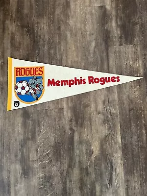 NASL Memphis Rogues Vintage Defunct Circa 1978 Team Logo Soccer Pennant • $35