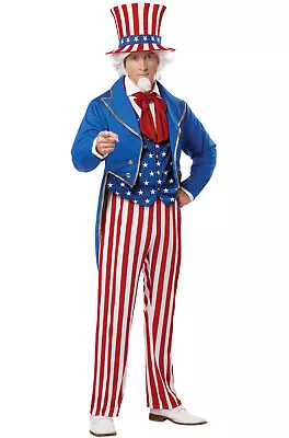 Patriotic Uncle Sam Men Adult Costume • $39.29