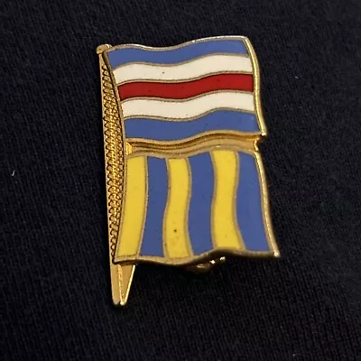 Sailing/Nautical Signal Flags “Standby To Assist Me” Gilt & Enamel Pin Badge • £11.99