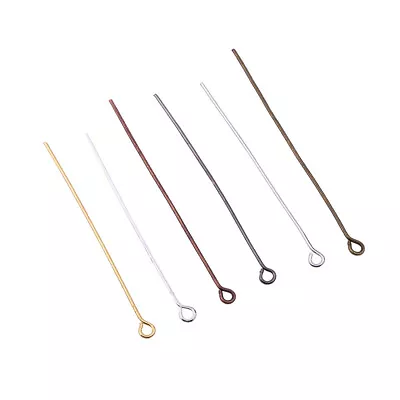 100-200pcs Head Pins Eye Pins For Jewelry Making DIY Necklace Earrings Craft  • £4.43