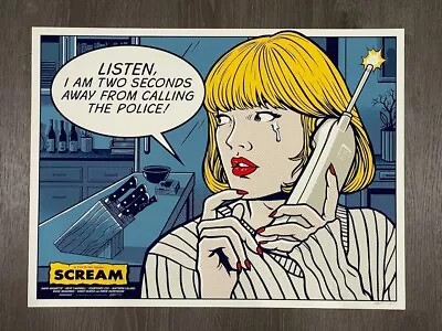 Gary Pullin Scream Poster Mondo #129/225 - Ghost Face - Drew Barrymore • $600