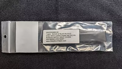 Marathon's Vulcanized Rubber Strap 20mm Oem Includes Shouldered Spring Bars • $58.16
