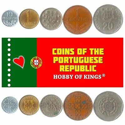 $10.66 • Buy 5 Portuguese Coins. Different Coins. European Foreign Currency, Valuable Money