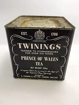 Vintage Twinings ‘Prince Of Wales’  Vintage 250g Tea Tin 1976 • $32